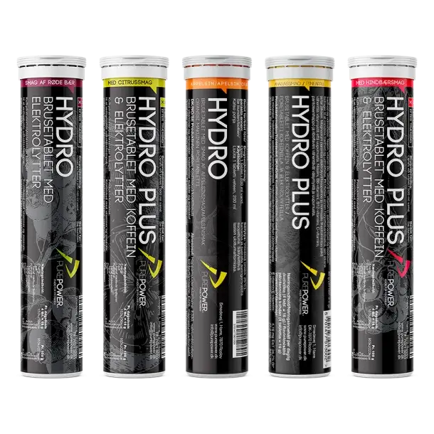 Bedste elektrolytter i test, bedst i test, elektrolyt tabletter, hydro tabs, purepower hydro tabs