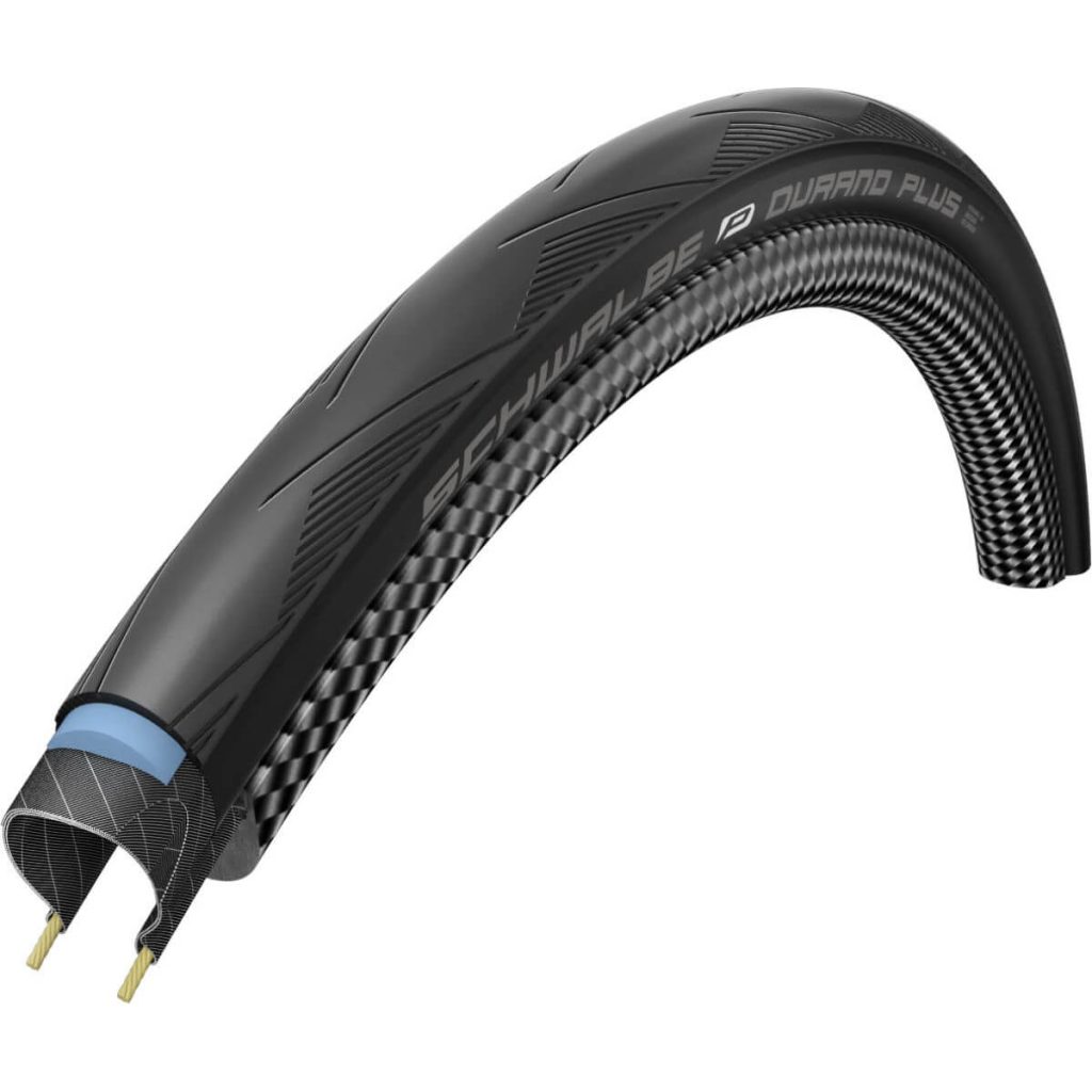 Schwalbe Durano Plus - Foldedæk - 700x25c, mest holdbare dæk til racer, bedste cykeldæk til racercykel, dæk med bedste rullemodstand, størrelser