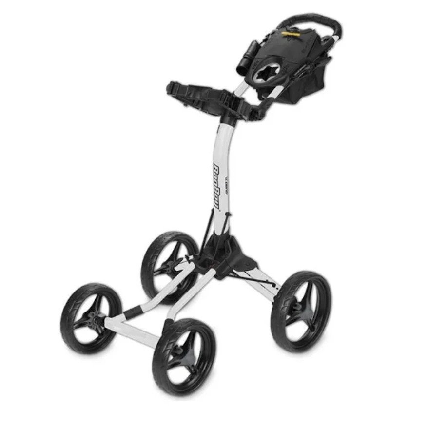 BAGBOY QUAD XL golfvogn, 4-hjulet golfvogn, billig golfvogn, Bedste golfvogn til prisen, golfvogn test, bedste golfvogn i test, 2022 test, 4 hjulet golfvogn