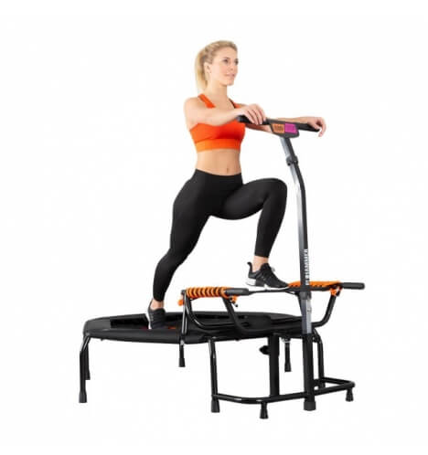 Bedste fitnesstrampolin, fitness trampolin test, bedst i test, step fitnesstrampolin,Hammer JumpStep Trampolin