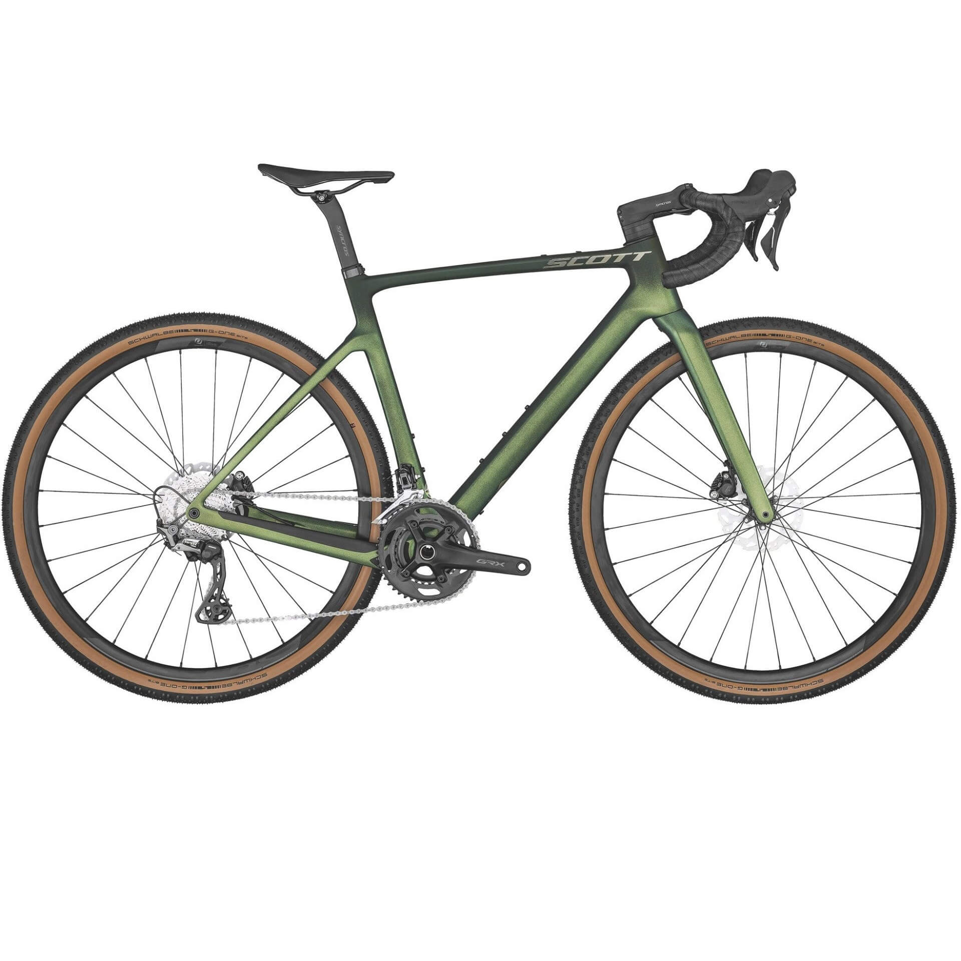 Scott Addict Gravel 30 - grøn, let gravelcykel, gravelcykel test, bedste gravelcykel, bedste gravelbike, gravelbike test, carbon gravelcykel, sort gravelcykel, Scott gravelcykel, billig gravelcykel i carbon, bedst i test, gravelcykel med elektronisk gearskift, aerodynamisk gravelcykel, top 10 gravelcykel, hvad er en gravelcykel? Carbonramme, vægt