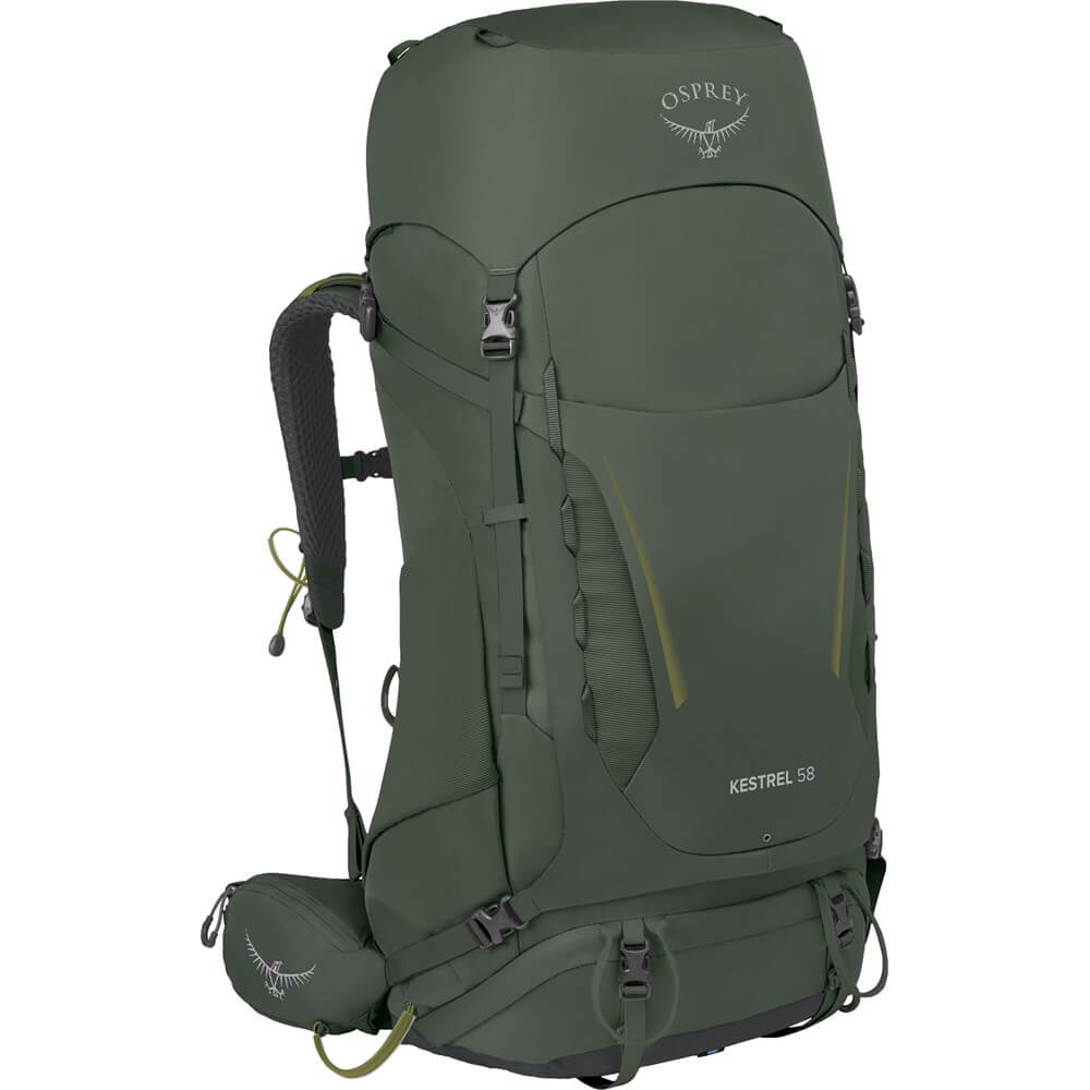 Osprey Kestrel 58 L/XL, Osprey vandrerygsæk, bedste vandrerygsæt, vandrerygsæk test, bedste vandrerygsæk til dame, kvinde, mand, bedst i test, backpackerrygsæk, grøn osprey rygsæk, grøn vandrerygsæk, turrygsække, Top 5 vandrerygsæk, bedste hiking rygsæk, taske til hiking, hiking taske